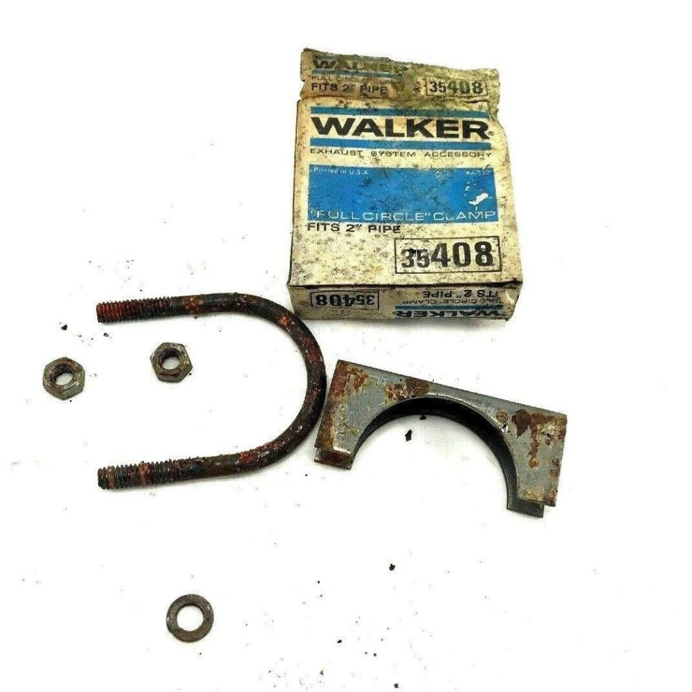 Walker exhaust system full circle clamp fits 2 inc